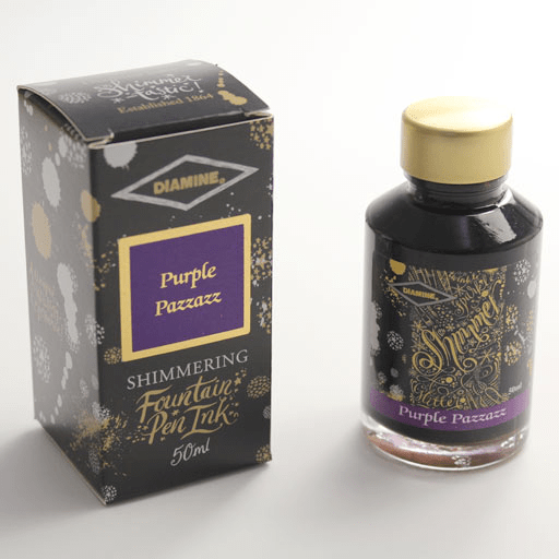 DIAMINE Shimmering Fountain Pen Ink 50ml Purple Pazzazz