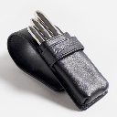 ESCODA Leather 3-Brush Case