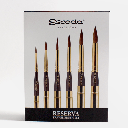 ESCODA Reserva Kolinsky-Tajmyr Travel Brush Leather Case Set x 6