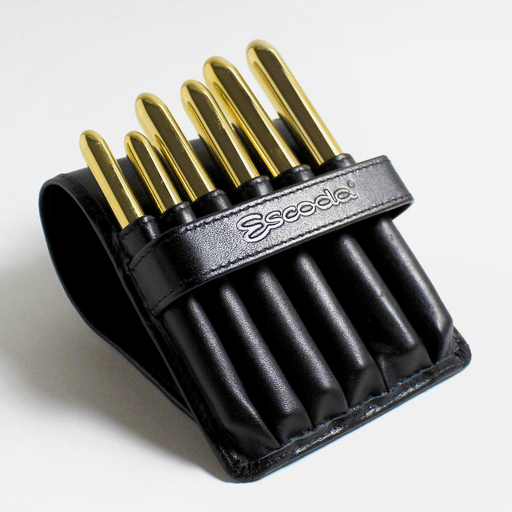 ESCODA Reserva Kolinsky-Tajmyr Travel Brush Leather Case Set x 6