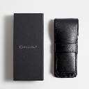 ESCODA Versatil Synthetic Kolinsky Travel Brush Leather Case Set x 3