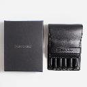 ESCODA Versatil Synthetic Kolinsky Travel Brush Leather Case Set x 6