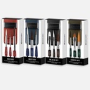 ESCODA Watercolor Synthetic Travel Brush Green Set x 3