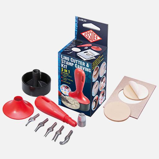 ESSDEE Lino Cutter & Stamp Carving 3-In-1 Kit