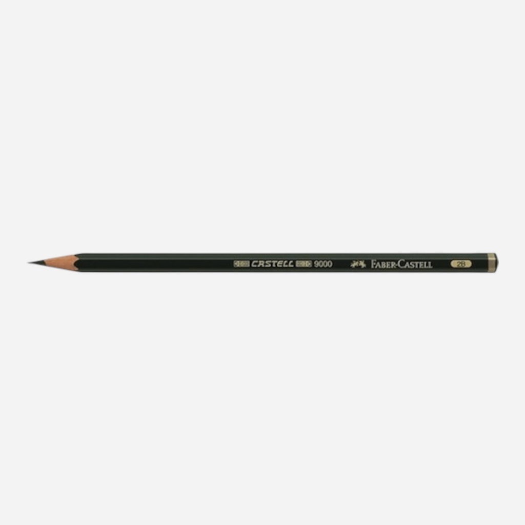 FABER-CASTELL Castell 9000 Graphite Pencil Art Set x 12 (HB-8B)