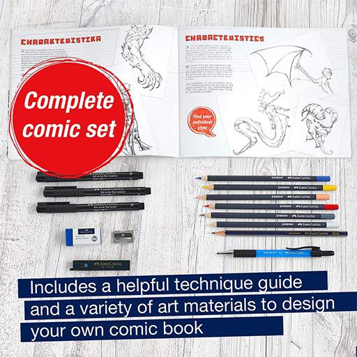 FABER-CASTELL Comic Illustration Set x 15