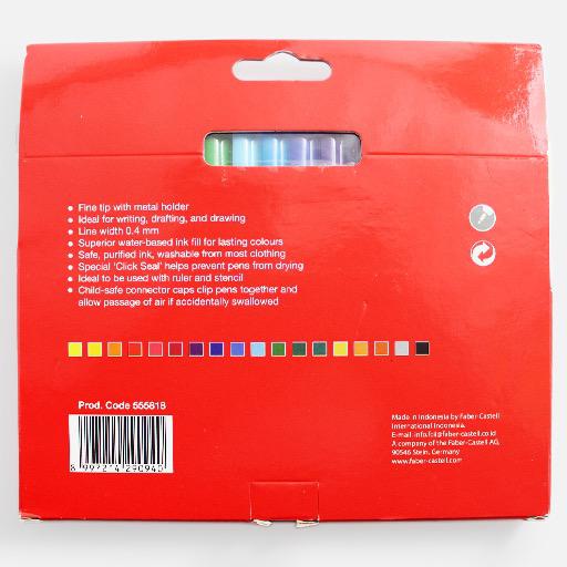 FABER-CASTELL Connector Fineliner 0.4mm Set x 18