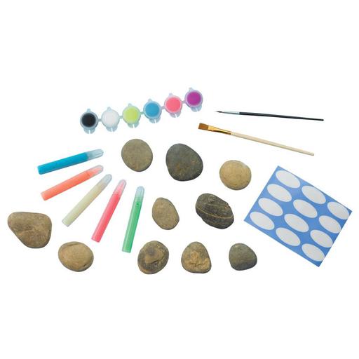 FABER-CASTELL Creativity For Kids Glow In The Dark Rock Painting Kit