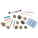 FABER-CASTELL Creativity For Kids Glow In The Dark Rock Painting Kit