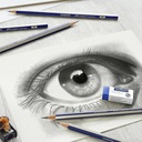 FABER-CASTELL Goldfaber Graphite Pencil Sketch Set x 8