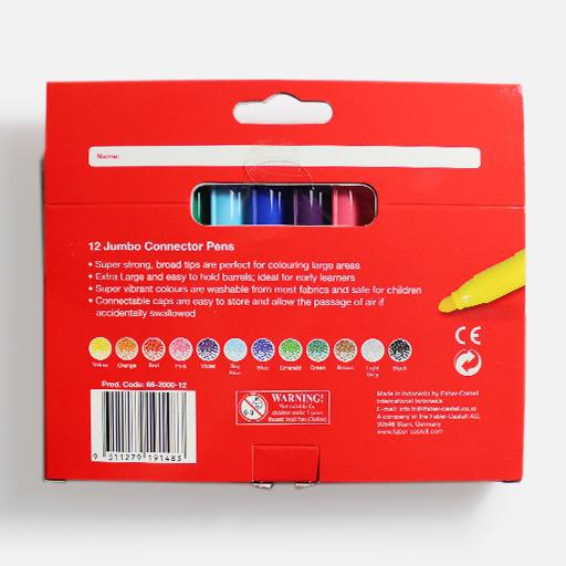 FABER-CASTELL Jumbo Connector Pen Set x 12