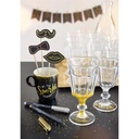 FABER-CASTELL Metallic Glass Marker Set x 6