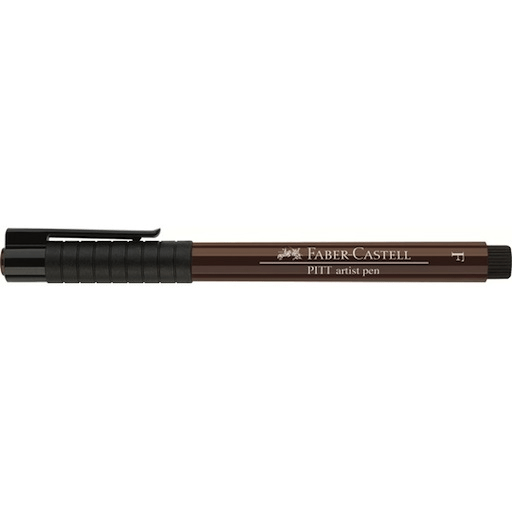 FABER-CASTELL Pitt Artist Pen F Fineliner (0.5mm) Sepia
