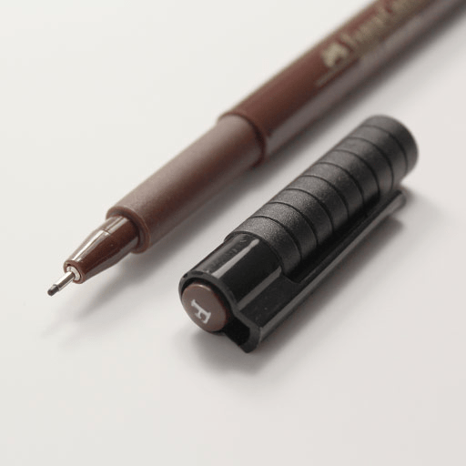 FABER-CASTELL Pitt Artist Pen F Fineliner (0.5mm) Sepia