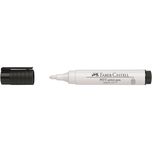 FABER-CASTELL Pitt Artist Pen White (2.5mm)