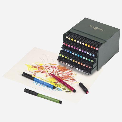 FABER-CASTELL Pitt Brush Pen Gift Box Set x 60