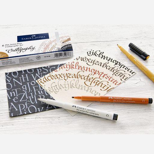 FABER-CASTELL Pitt Calligraphy Pen Set x 6