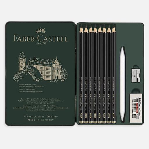 FABER-CASTELL Pitt Matt Graphite Pencil Set x 11