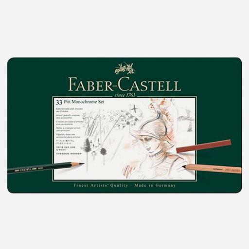FABER-CASTELL Pitt Monochrome Set x 33