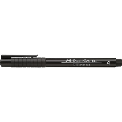 FABER-CASTELL Pitt Soft Chisel Pen Black