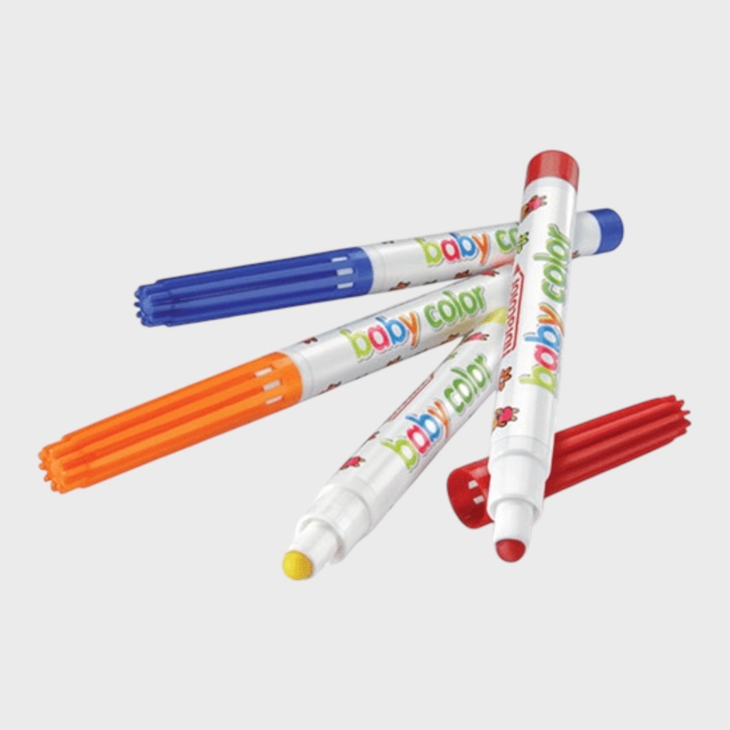 FIBRACOLOR Baby Color Washable Marker Set x 10