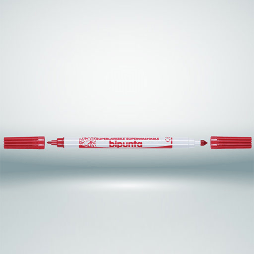 FIBRACOLOR Bipunta Washable Double-Ended Fibre Pen Set x 12