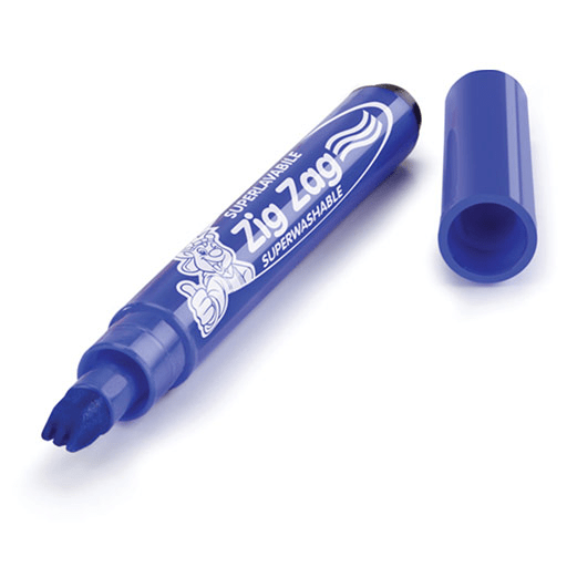 FIBRACOLOR Zig Zag Multiple Stroke Washable FIbre Pen Set x 10