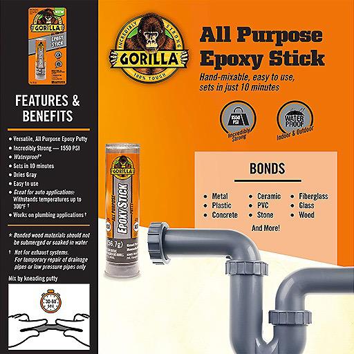 GORILLA Epoxy Putty Stick 56.g