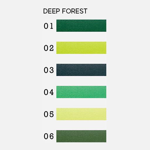 HARU Washi Tape 5cm x 10m Deep Forest 2