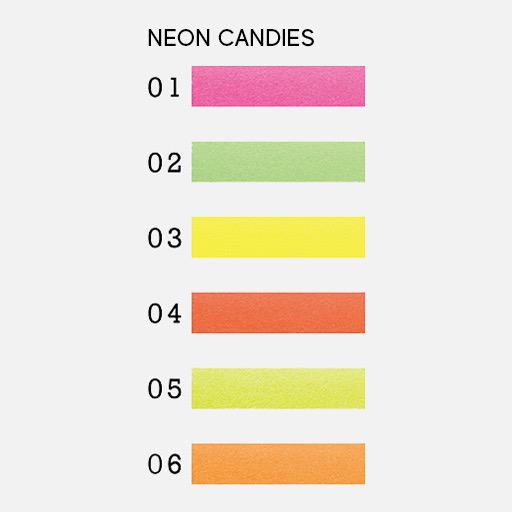 HARU Washi Tape 5cm x 10m Neon Candies 5