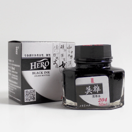 HERO Fountain Pen Ink 50ml Black
