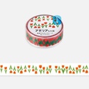 HITOTOKI SODA Transparency Washi Tape 15mm x 5m Wild Rose