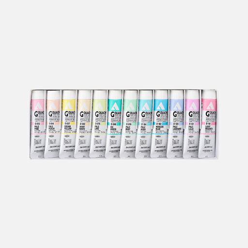 HOLBEIN Acrylic Gouache 20ml Pastel Set x 12