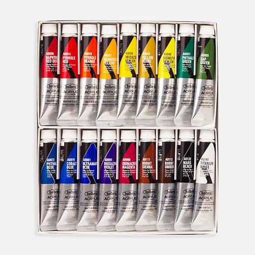 HOLBEIN Artist Heavy Body Acrylic 20ml Set x 18