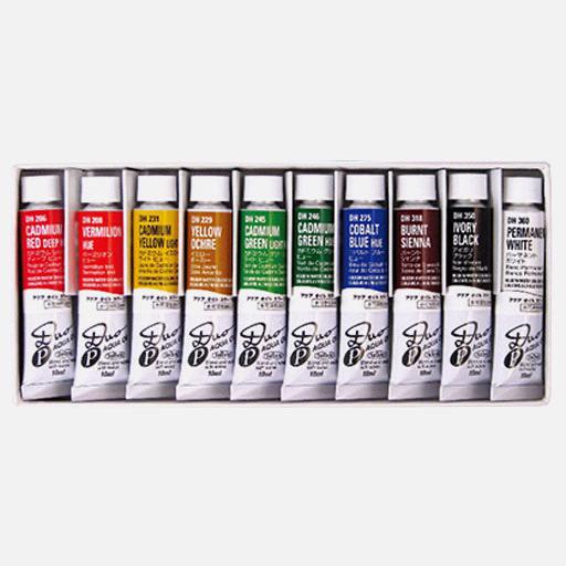 HOLBEIN Duo Water-Mixable Oil 10ml Compact Set x 10