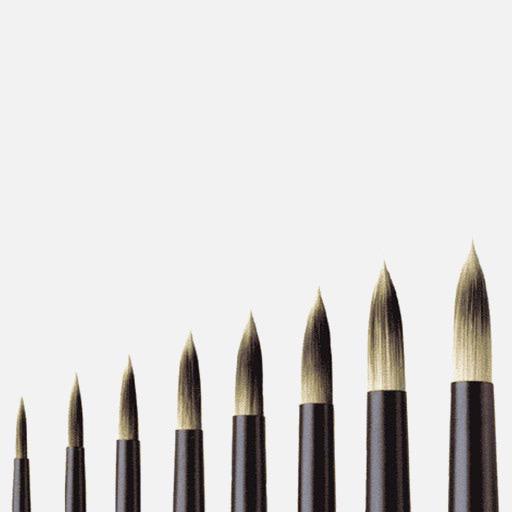 INTERLON Synthetic Flat Brush 8