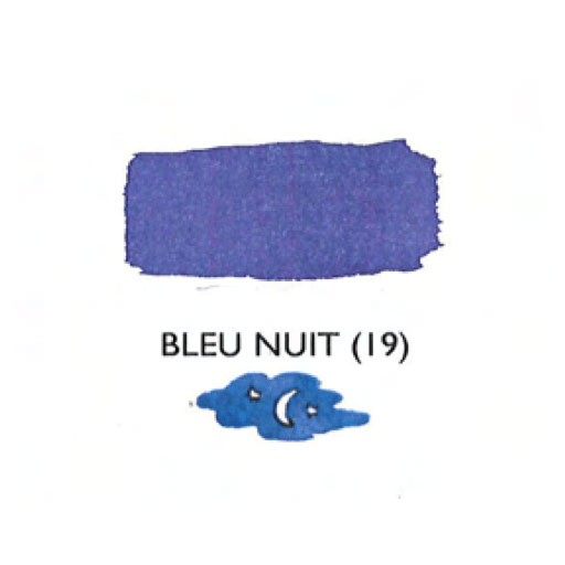 JACQUES HERBIN Fountain Pen Ink 30ml Midnight Blue (Bleu Nuit)