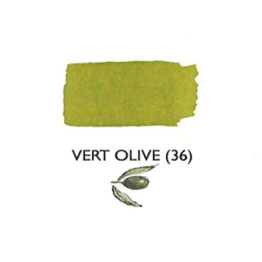 JACQUES HERBIN Fountain Pen Ink 30ml Olive Green (Vert Olive)