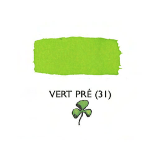 JACQUES HERBIN Fountain Pen Ink 30ml Prairie Green (Vert Pre)