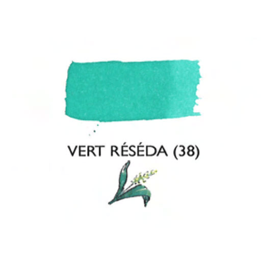 JACQUES HERBIN Fountain Pen Ink 30ml Reseda Green (Vert Reseda)