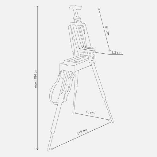 JULLIAN Demi-Boite Chevalent French Box Easel (Canvas Bag Included)
