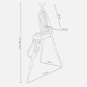 JULLIAN Demi-Boite Chevalent French Box Easel (Canvas Bag Included)