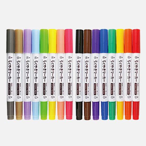 KOBARU Ceramic Permanent Marker Pastel & Vivid Set x 16