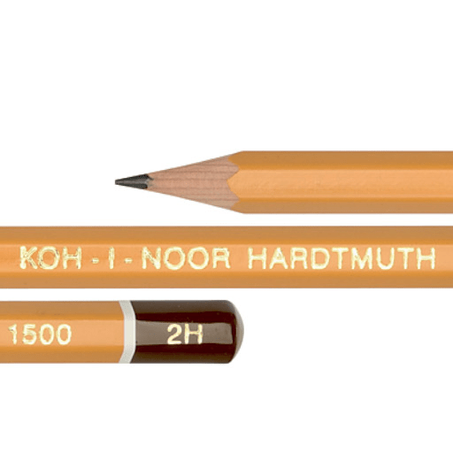 KOH-I-NOOR 1500 Professional Graphite Pencil 2H