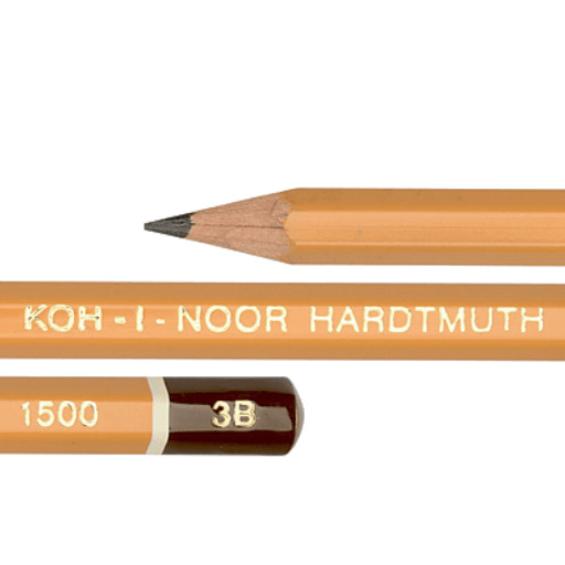 KOH-I-NOOR 1500 Professional Graphite Pencil 3B