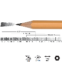 KOH-I-NOOR 1500 Professional Graphite Pencil 4B