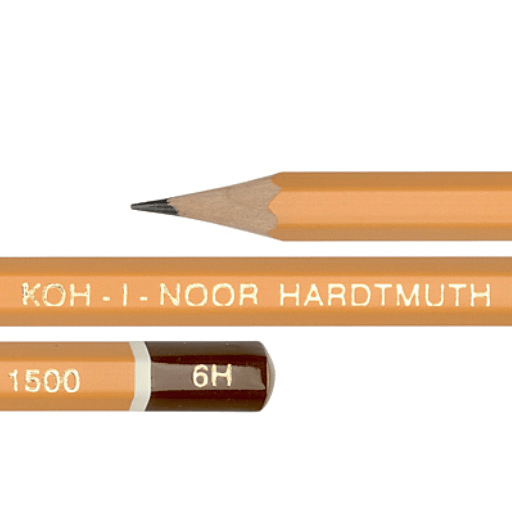 KOH-I-NOOR 1500 Professional Graphite Pencil 6H