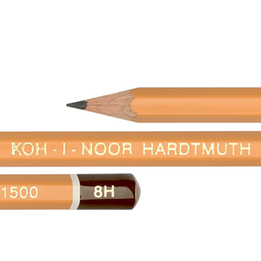 KOH-I-NOOR 1500 Professional Graphite Pencil 8H