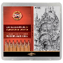 KOH-I-NOOR 1500 Professional Graphite Pencil Complete Set x 24