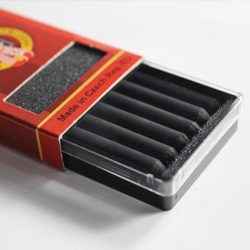 KOH-I-NOOR Gioconda Extra Charcoal Lead 5.6mm Medium x 6